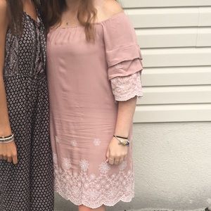 Off the shoulder dress